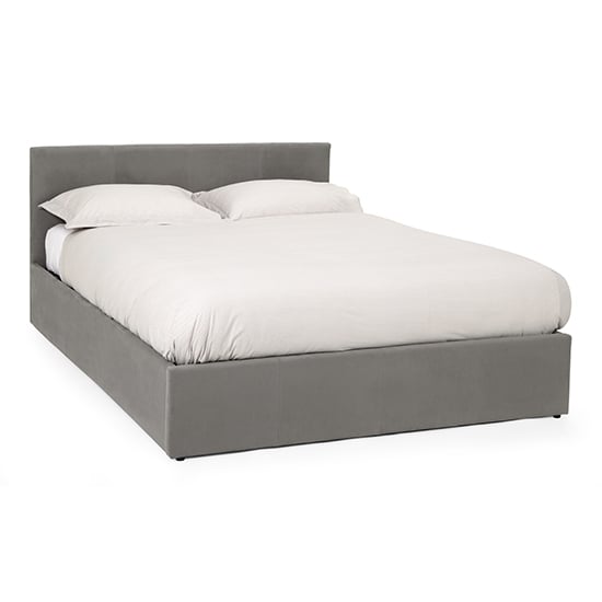 Read more about Evelyn steel fabric upholstered ottoman super king size bed