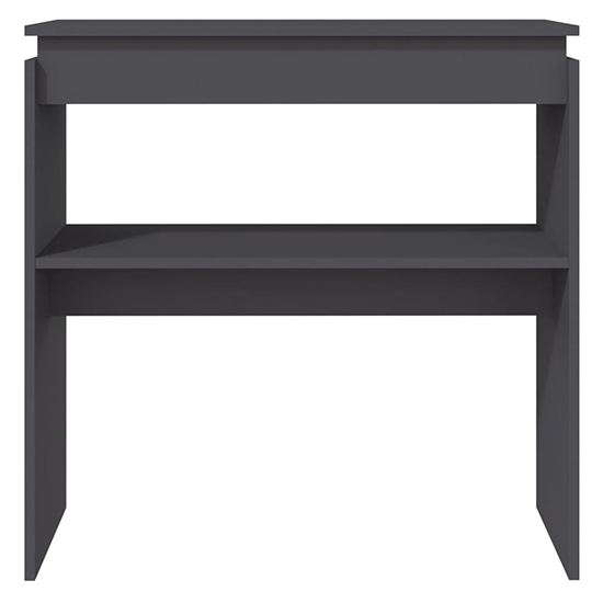 Everill Wooden Console Table With Undershelf In Grey_3
