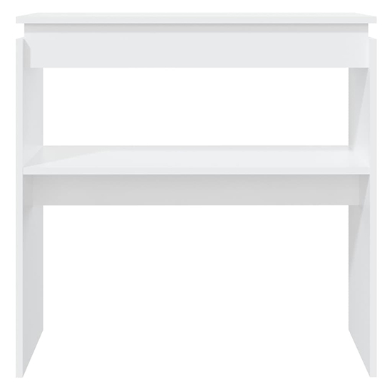 Everill Wooden Console Table With Undershelf In White_3