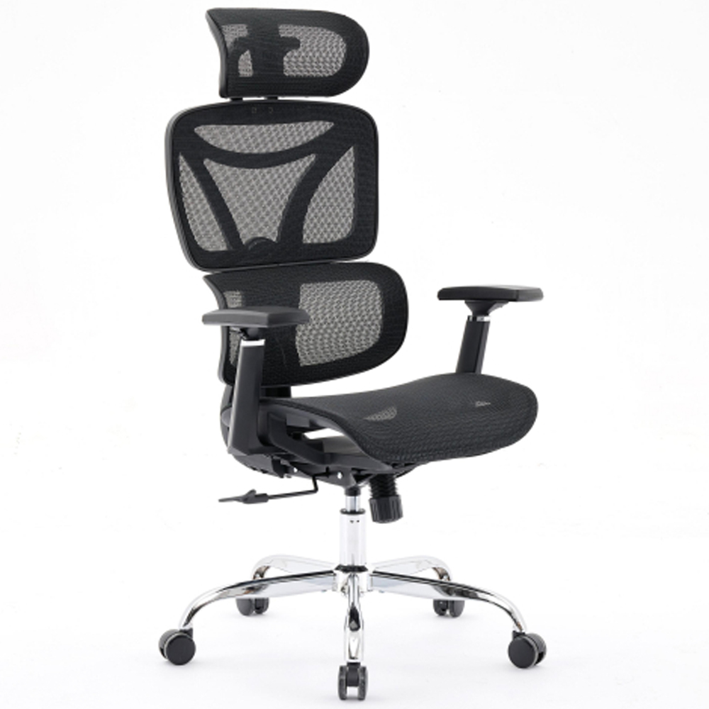 Evesham Mesh Fabric Home and Office Chair in Black