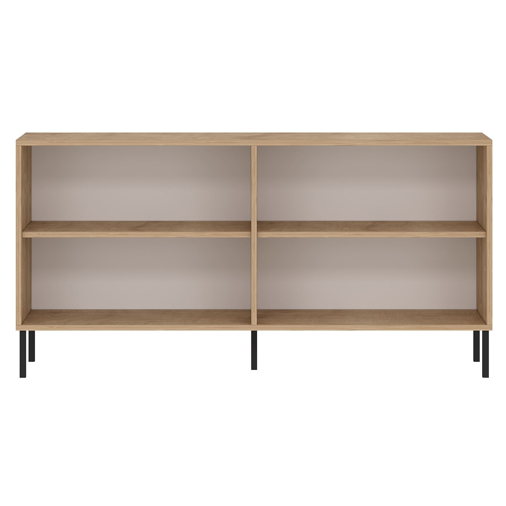 Evolet Wooden Sideboard with 4 Doors in Sapphire Oak