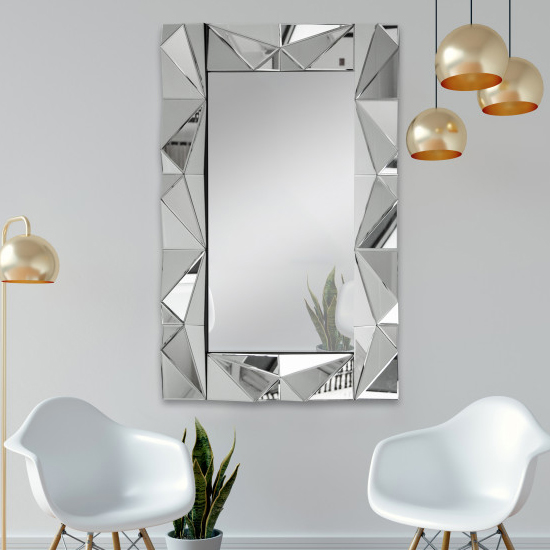 Evora Designer Rectangular Wall Mirror Furniture in Fashion