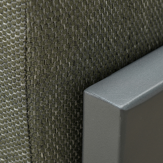 Ewloe Outdoor Fabric Left Hand Lounge Set In Mystic Grey
