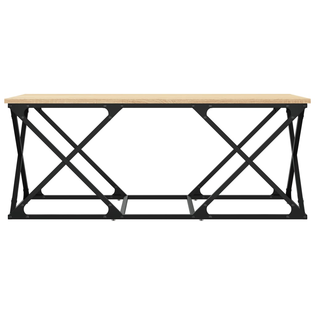 Exeter Wooden Coffee Table Rectangular In Sonoma Oak