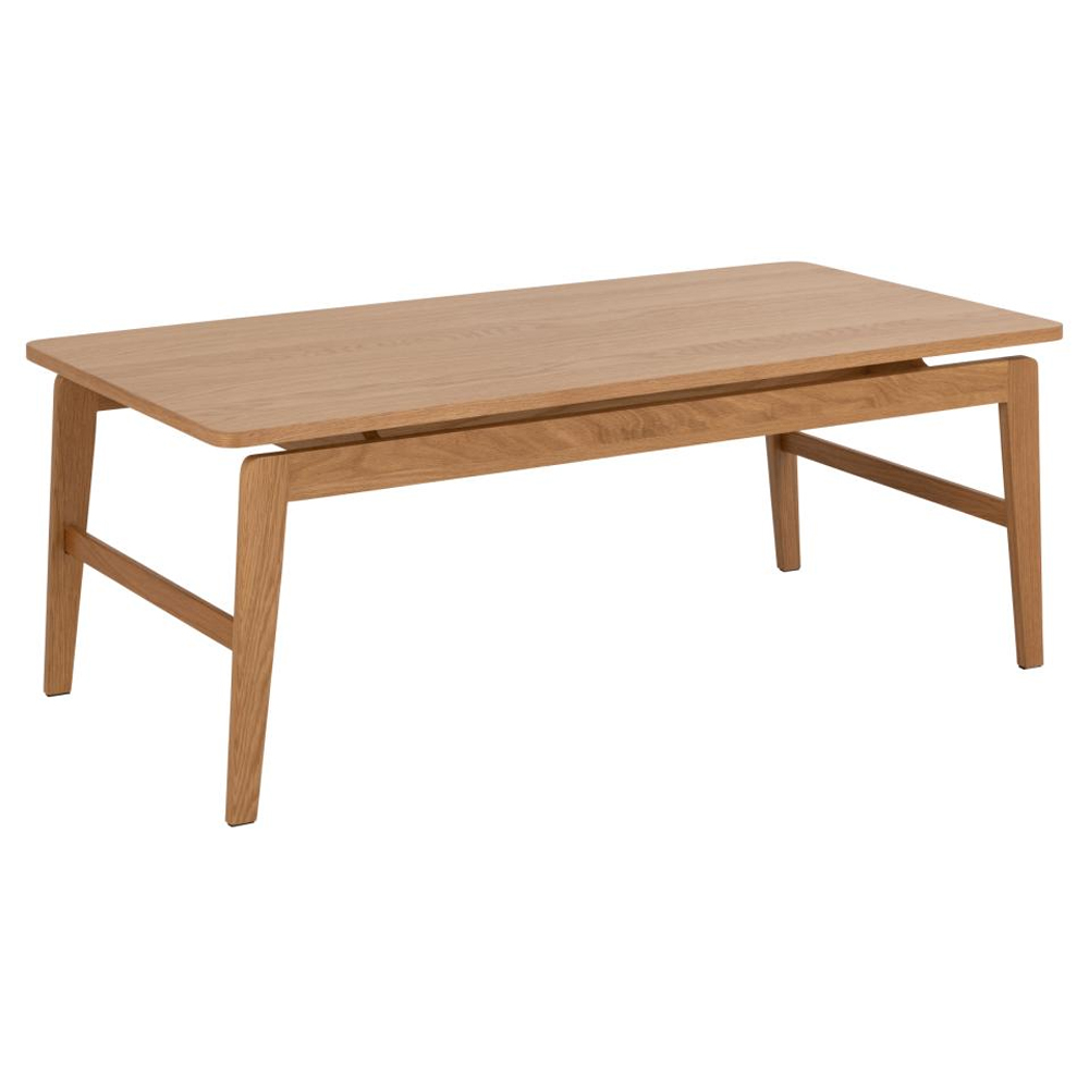 Exeter Wooden Rectangular Coffee Table In Oak
