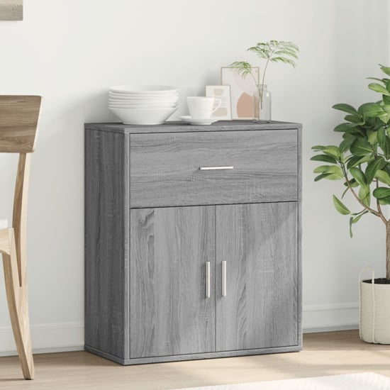 Read more about Exeter wooden sideboard with 2 doors 1 drawers in grey sonoma