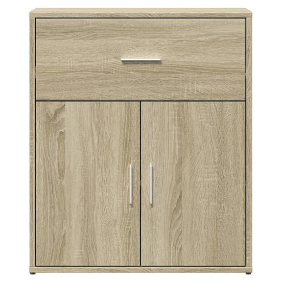 Exeter Wooden Sideboard With 2 Doors 1 Drawers In Sonoma Oak