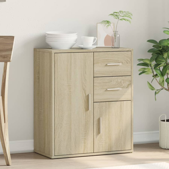 Read more about Exeter wooden sideboard with 2 doors 2 drawers in sonoma oak