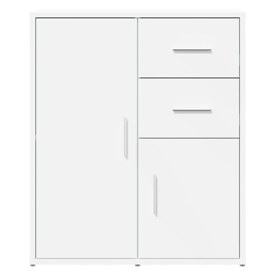Exeter Wooden Sideboard With 2 Doors 2 Drawers In White