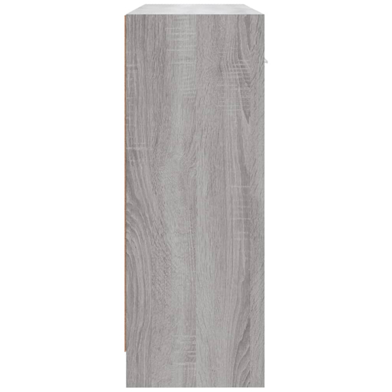 Exeter Wooden Sideboard With 3 Doors 3 Drawers In Grey Sonoma