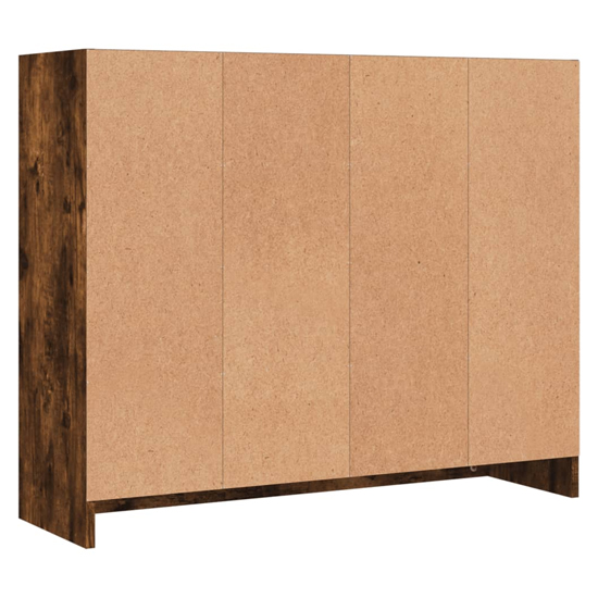 Exeter Wooden Sideboard With 3 Doors 3 Drawers In Smoked Oak