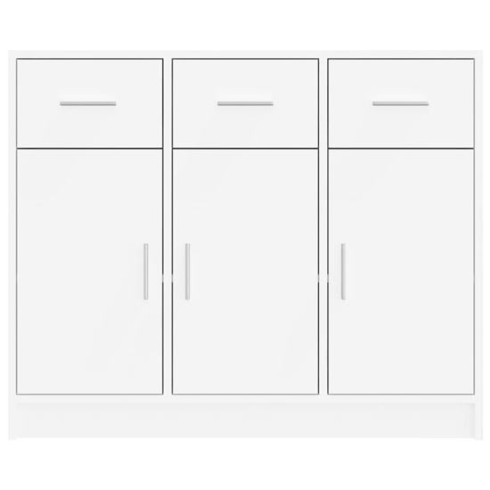 Exeter Wooden Sideboard With 3 Doors 3 Drawers In White