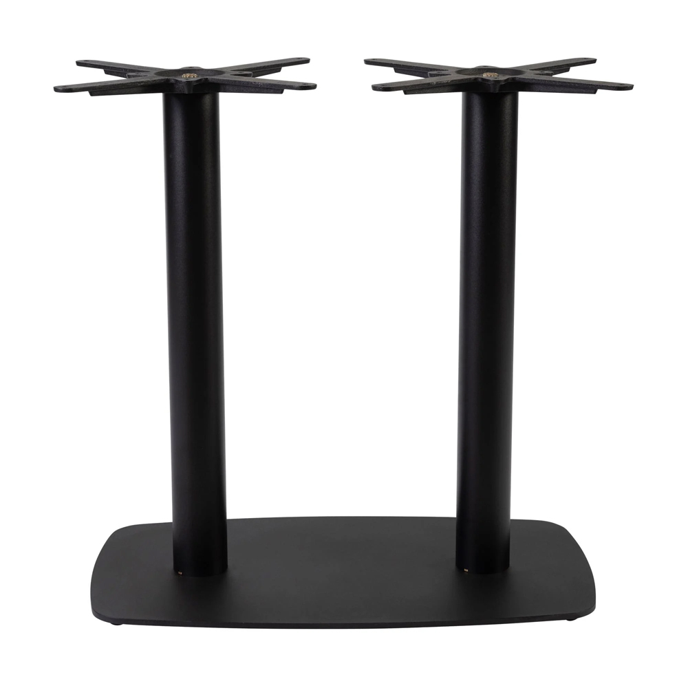 Extro 119cm White Marble Effect Top Dining Table with Bicton Black Base