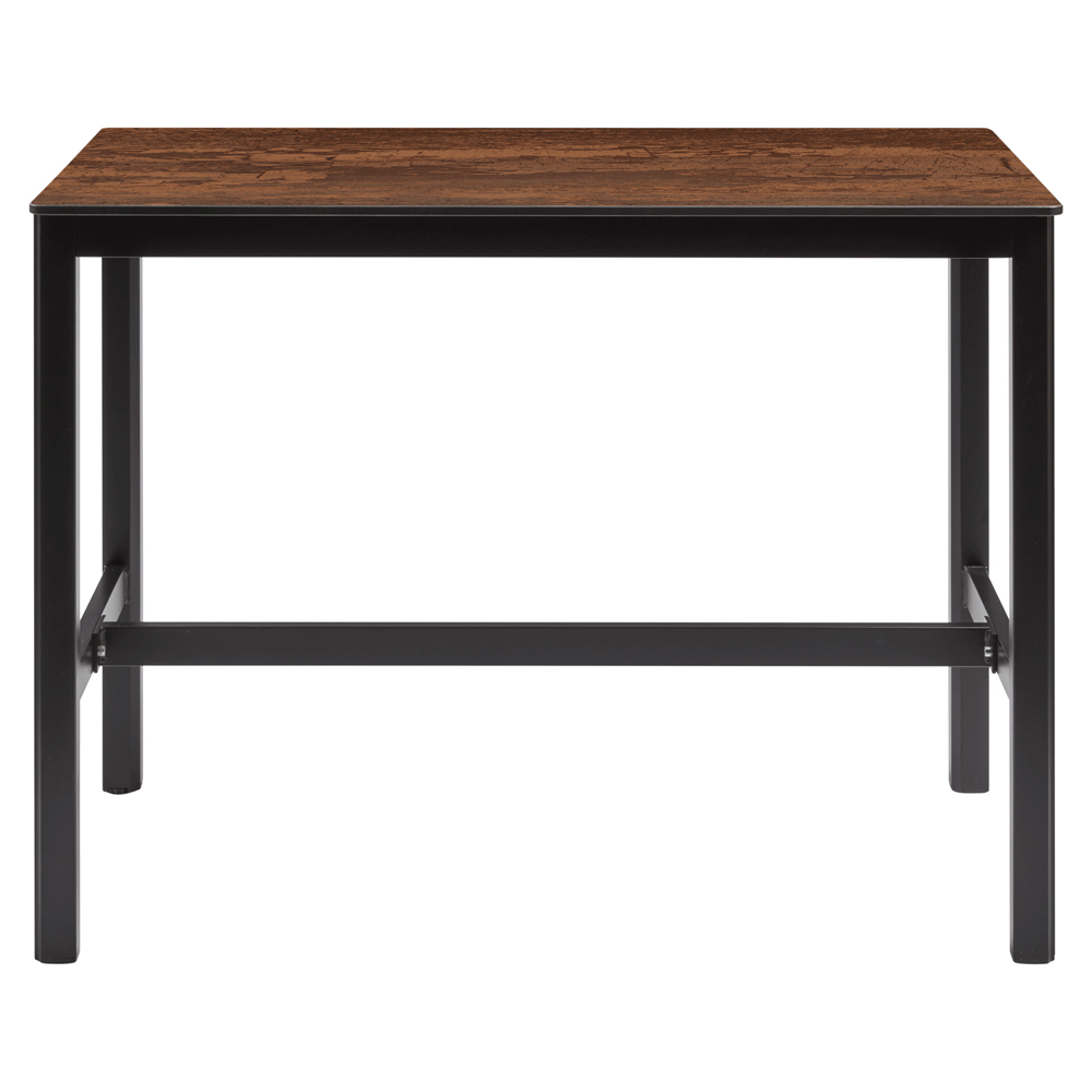 Extro 120cm Wooden Bar Table In Vintage Copper