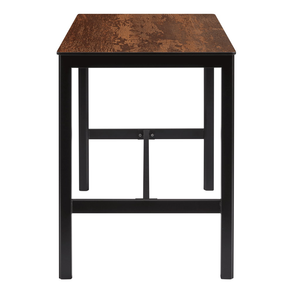 Extro 120cm Wooden Bar Table In Vintage Copper