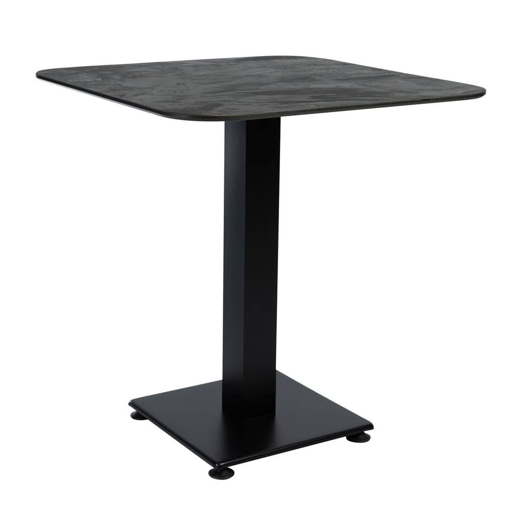 Extro 60cm Black Moon Top Dining Table with Akira Base