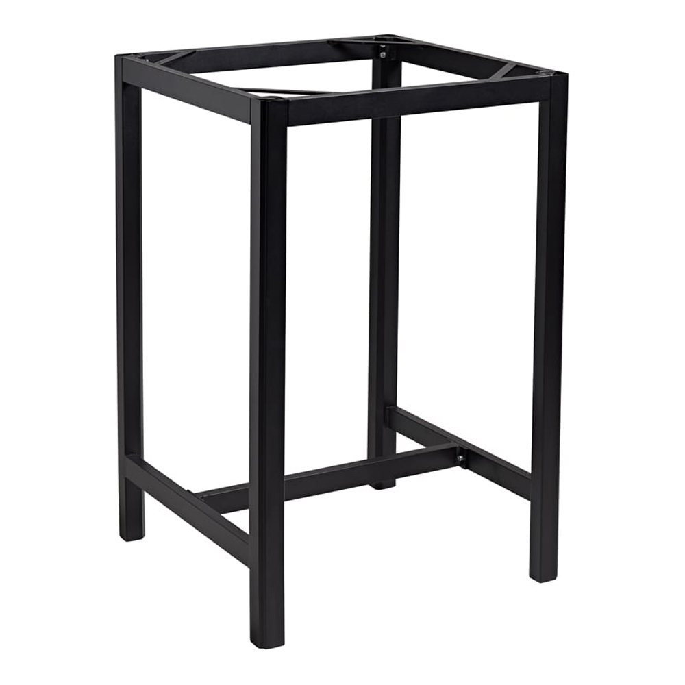 Extro 60cm Metallic Anthracite Top Bar Table with Black Base