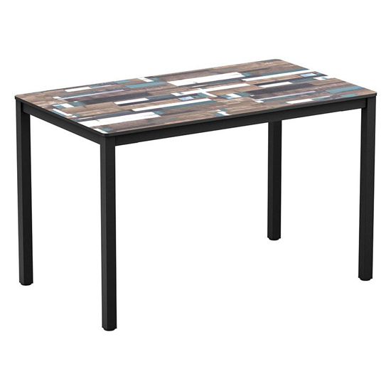 Photo of Extro rectangular wooden dining table in driftwood