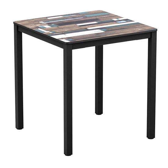 Product photograph of Extro Square 60cm Wooden Dining Table In Driftwood from Furniture in Fashion