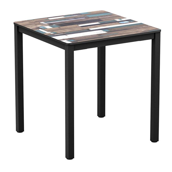 Read more about Extro square 69cm wooden dining table in driftwood