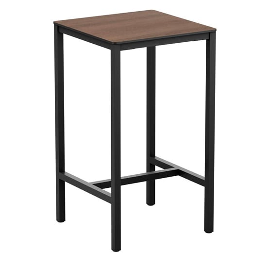 Extro Square 79cm Wooden Bar Table In New Wood