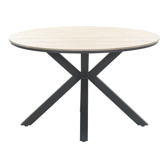 Ezra Imowood Dining Table Small Round In Light Teak Furniture in Fashion