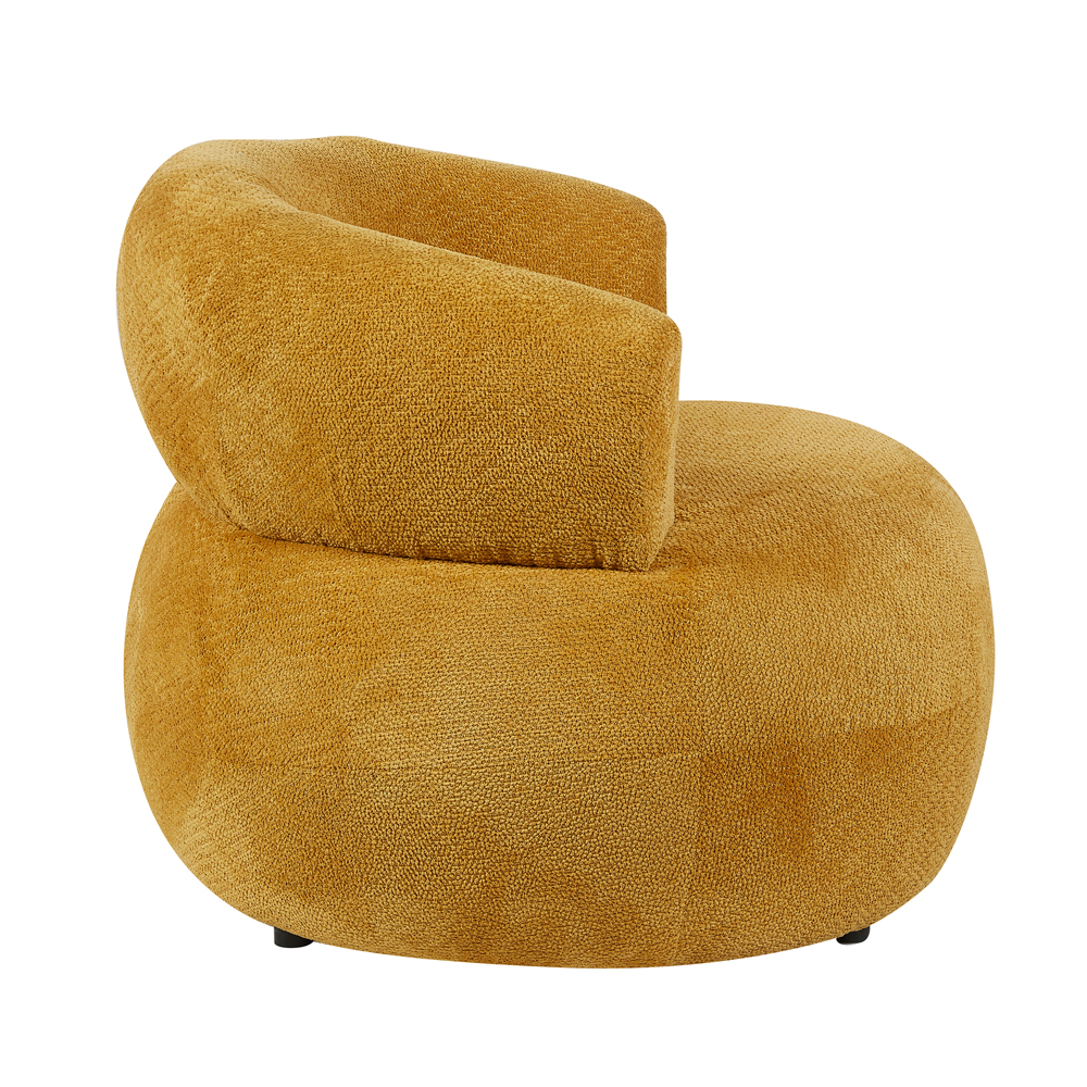 Ezrion Fabric Accent Chair in Mustard
