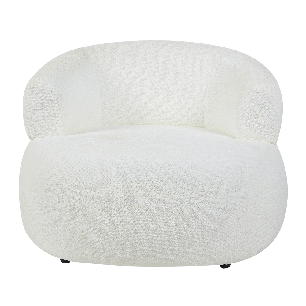 Ezrion Fabric Accent Chair in White