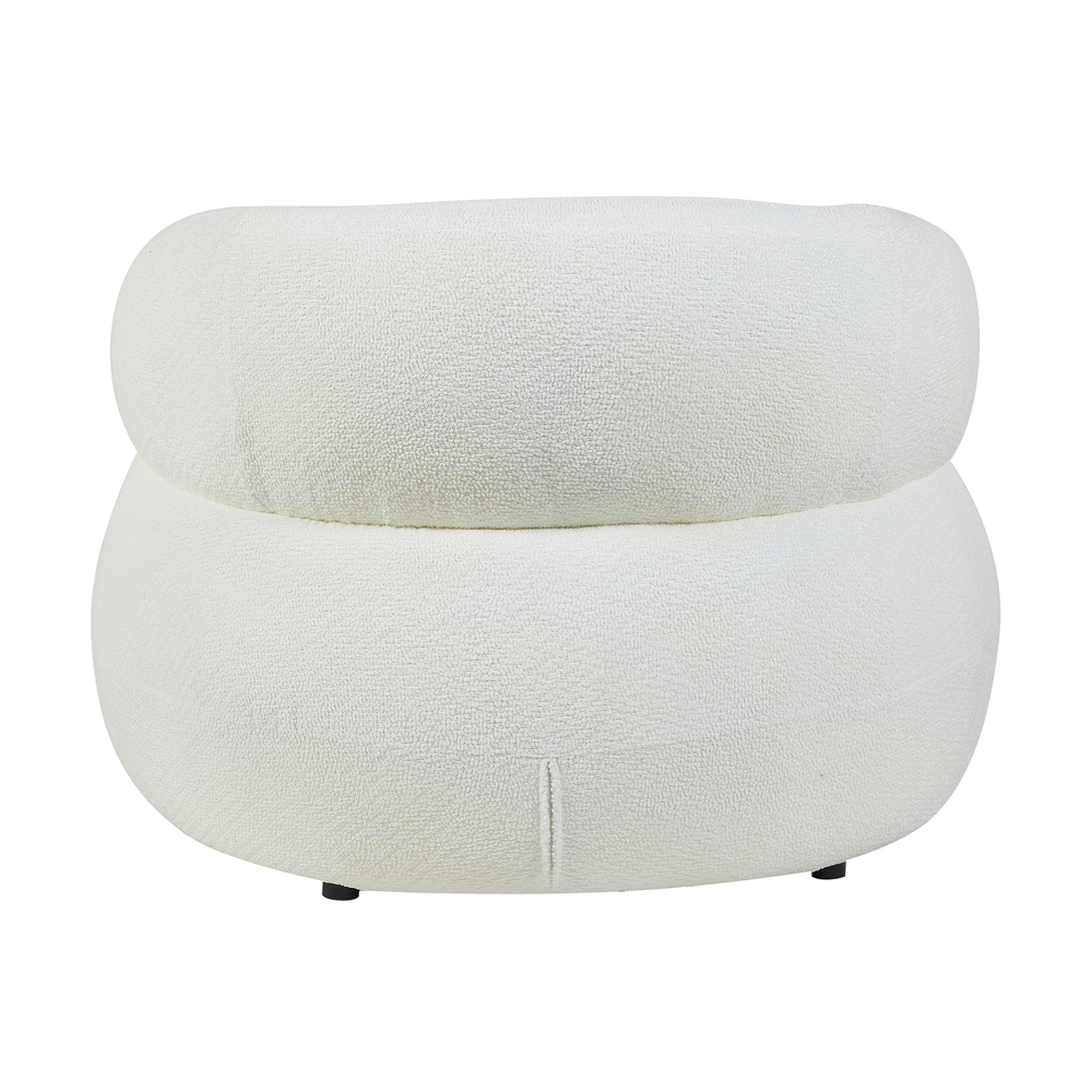 Ezrion Fabric Accent Chair in White