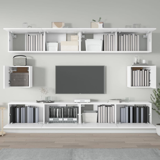 Eztli Wooden Living Room Furniture Set In White Furniture in Fashion