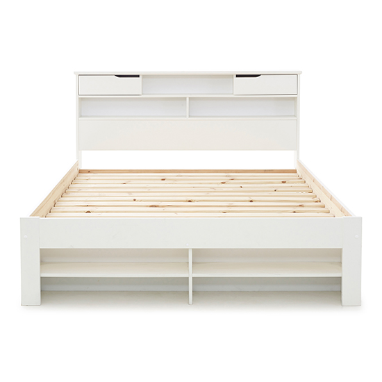 Fabio Wooden Double Bed In White_3