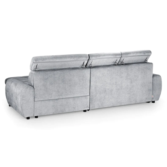 Faenza Universal Velvet Corner Sofabed In Grey_2