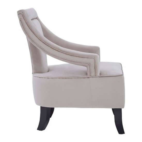 Fagos Velvet Upholstered Armchair In Mink_3