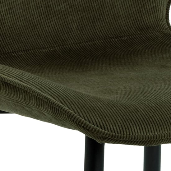 Fairfield Olive Green Fabric Dining Chairs In Pair_5