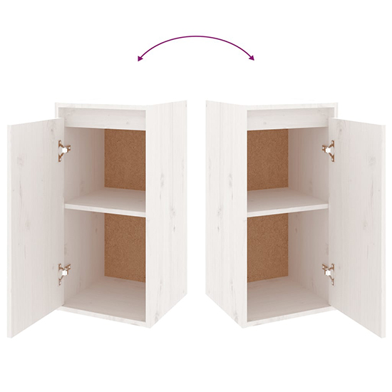 Falan Solid Pinewood Entertainment Unit In White