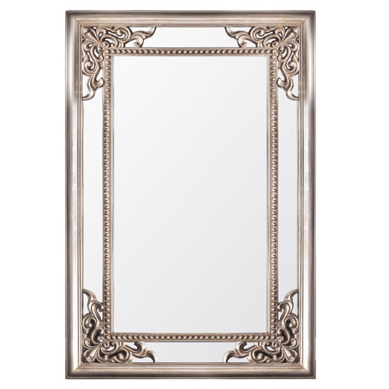 Photo of Fallon bevelled wall mirror in champagne silver