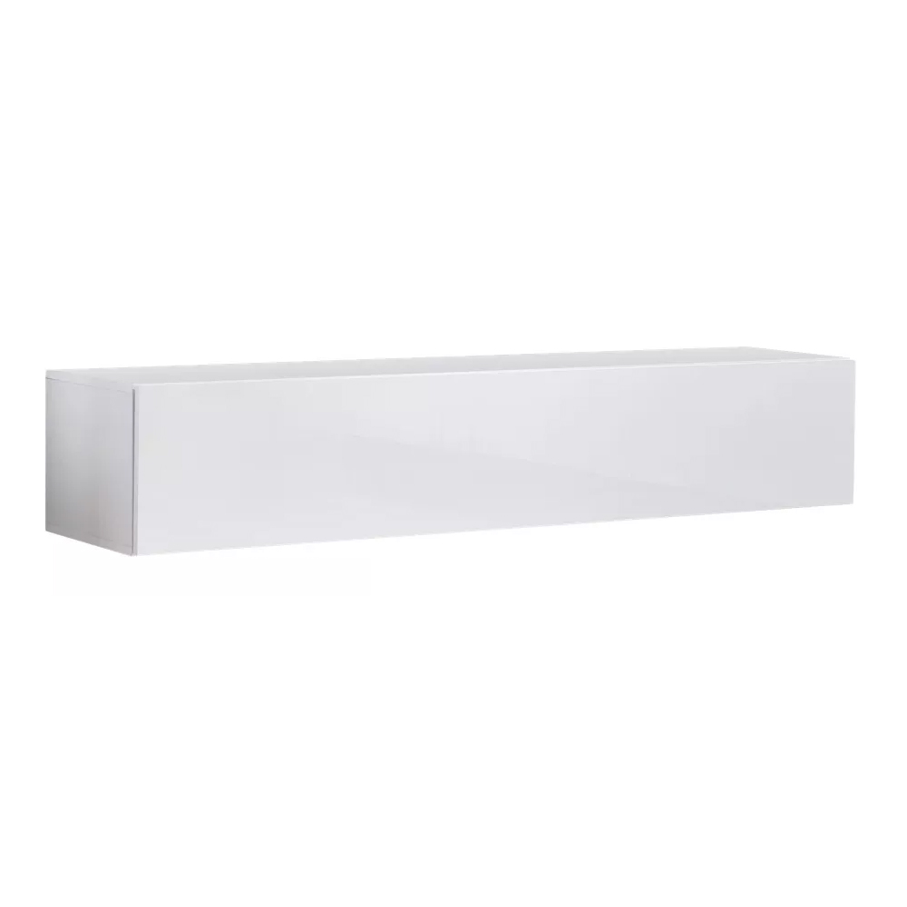 Fallon Rectangular High Gloss TV Stand In Matt White
