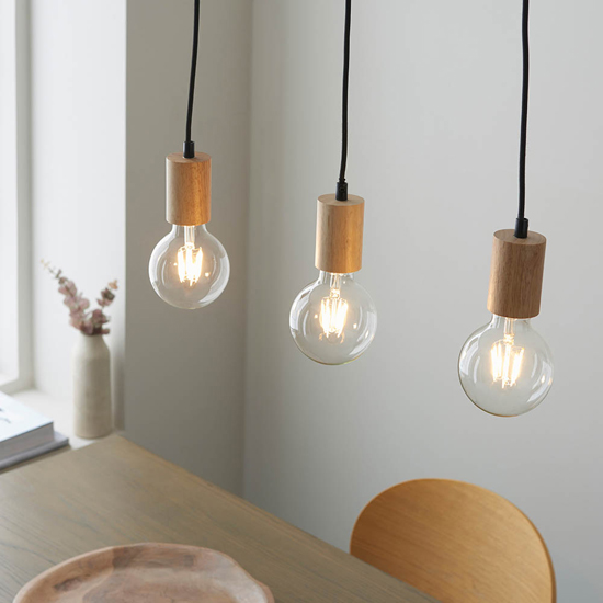 Fallon Sven 3 Lights Linear Ceiling Pendant Light In Natural