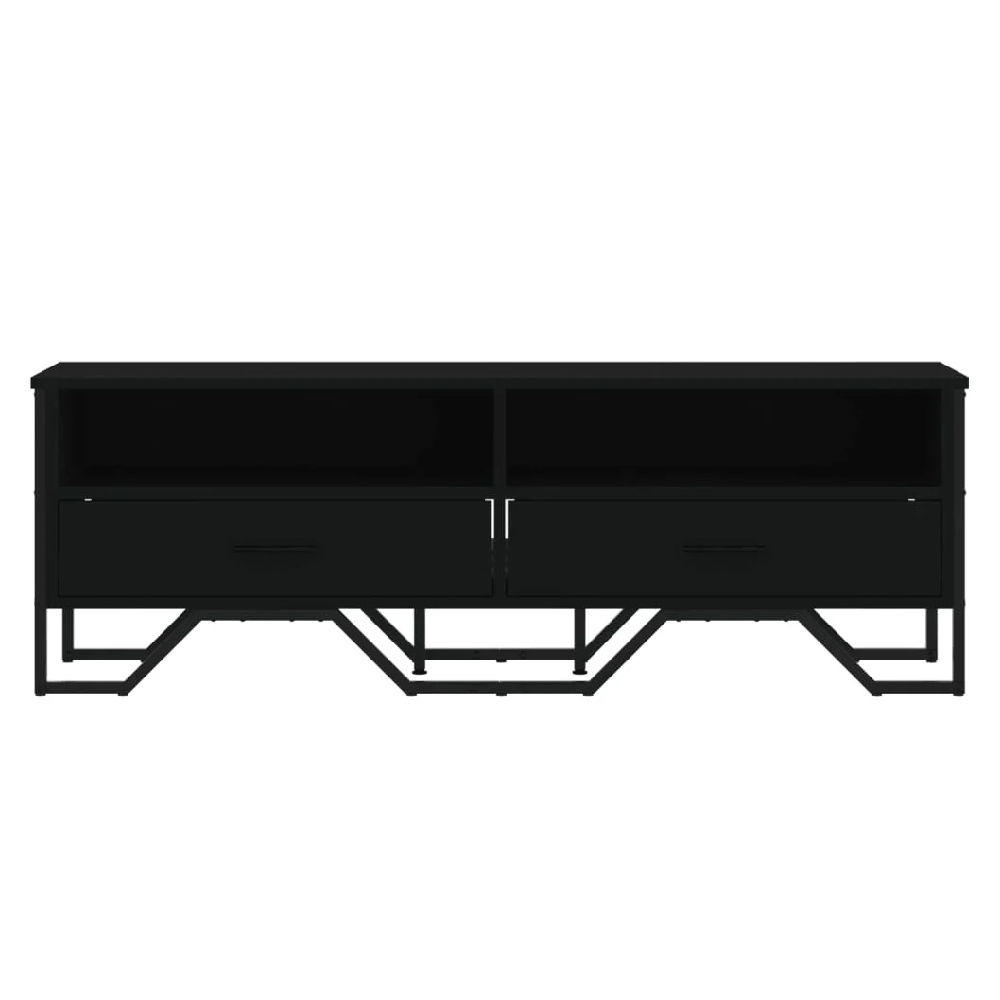 Fallon Wooden TV Stand With 2 Drawers In Black