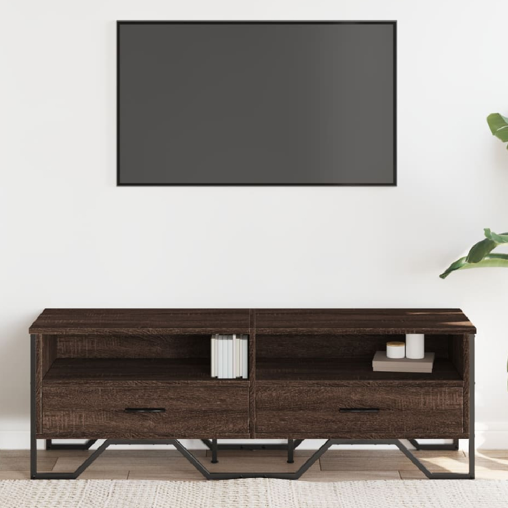 Read more about Fallon wooden tv stand with 2 drawers in brown oak