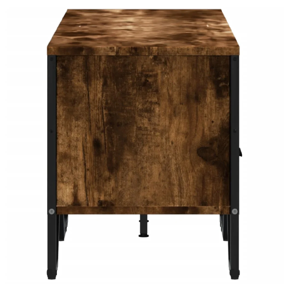 Fallon Wooden TV Stand With 2 Drawers In Smoked Oak