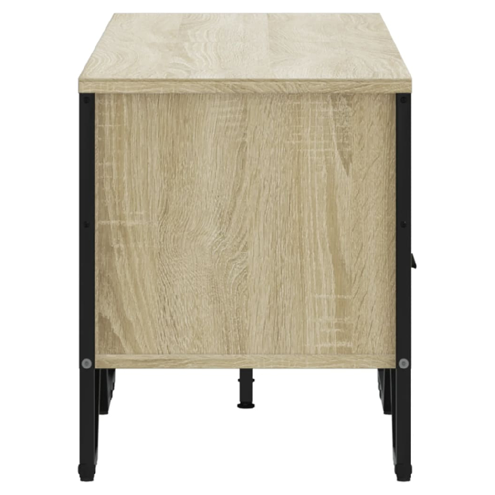 Fallon Wooden TV Stand With 2 Drawers In Sonoma Oak