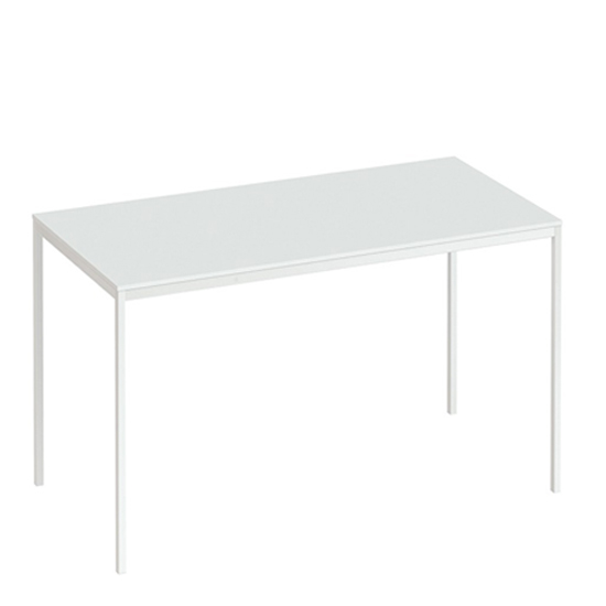 Familia 180cm Oak Wooden Top Dining Table With White Legs FiF