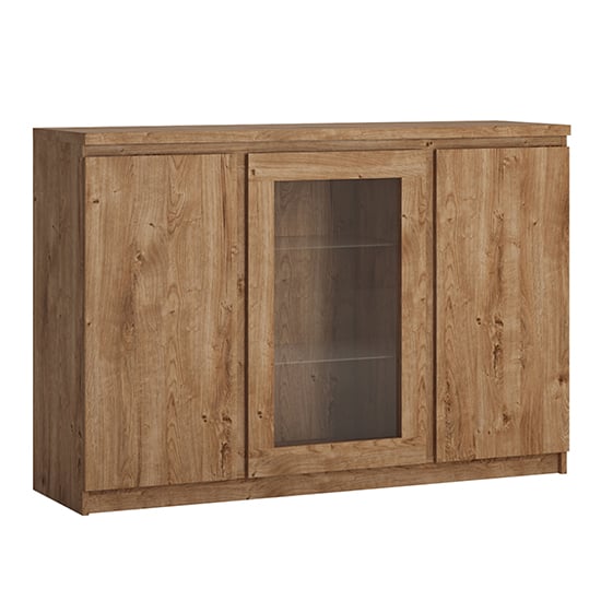 Felton 3 Doors Wooden Sideboard In Oak