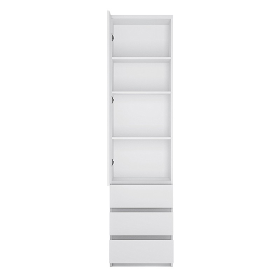Felton Wooden Cupboard With 1 Door In White
