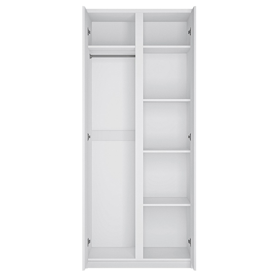 Felton Wooden Wardrobe With 2 Doors In White