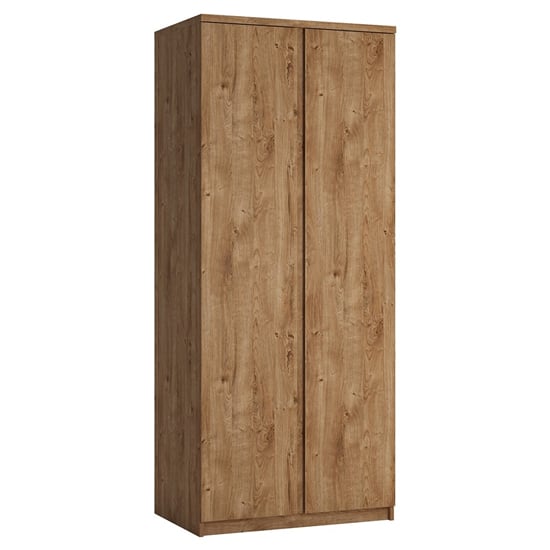 Read more about Fank wooden double door wardrobe in ribbeck oak