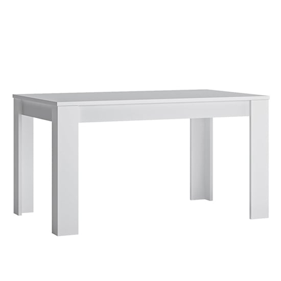 Product photograph of Felton Wooden Extending Dining Table In Alpine White from Furniture in Fashion