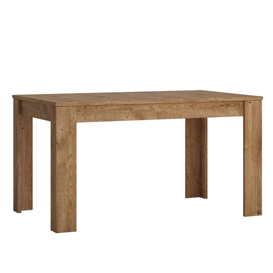 Photo of Fank wooden extending dining table in ribbeck oak