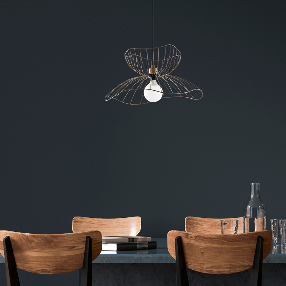 Farac Metal Butterfly Ceiling Pendant Light in Vintage